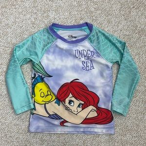 Disney Little Mermaid Ariel Under the Sea Swim Shirt